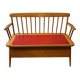 Banc coffre enfant bois 1950 vintage