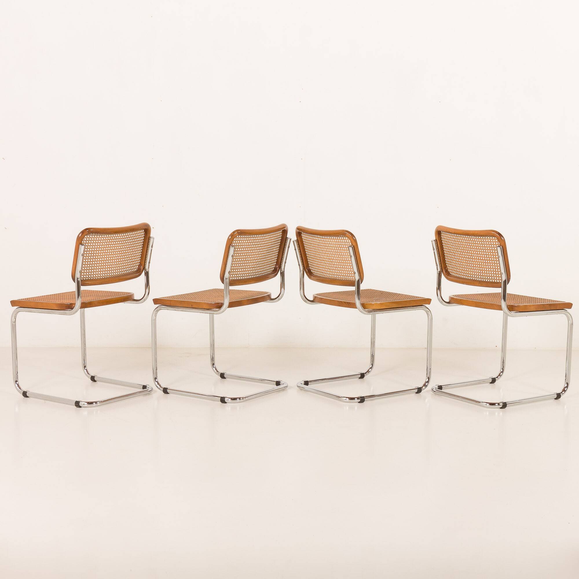 Vintage Italian Cesca chairs 1970s