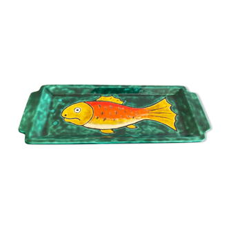 Cake dish carp decoration