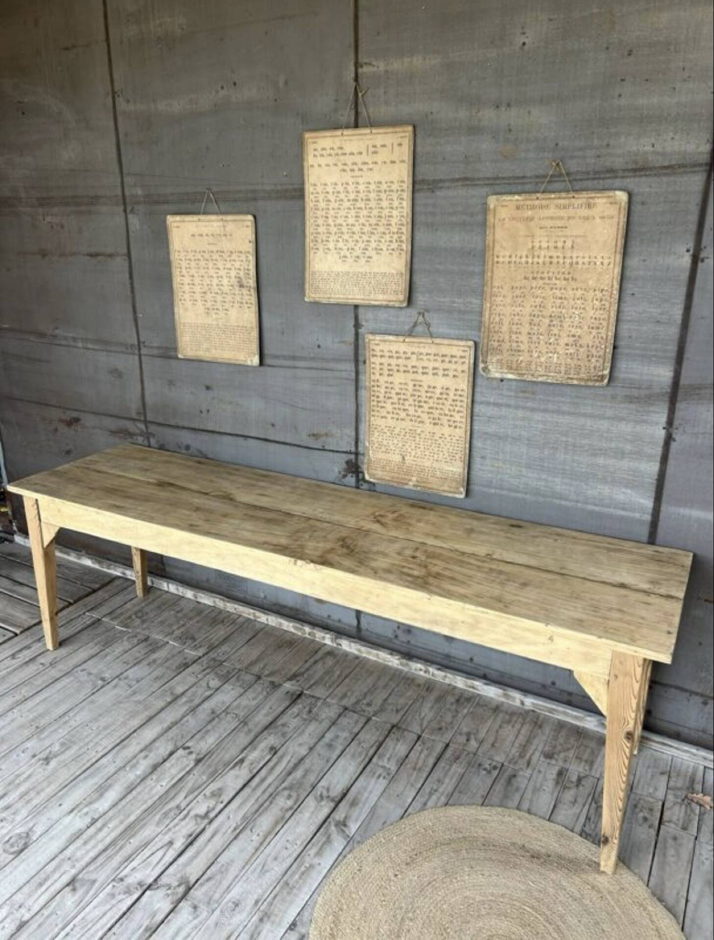 Raw wood workshop console