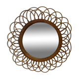 Rattan sun mirror diameter 44 cm