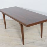 table basse danoise en palissandre du milieu du siècle, années 1960