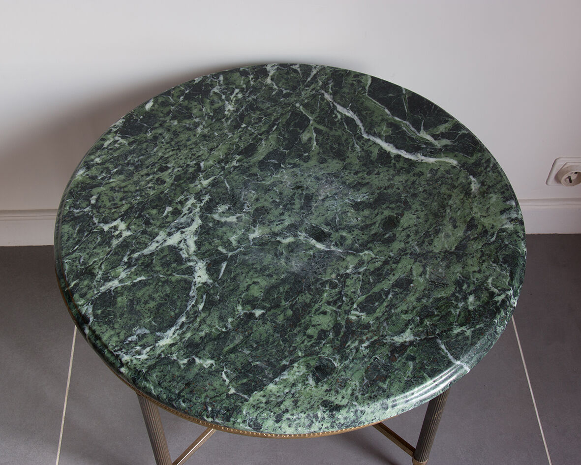 Green marble coffee table