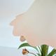 Lampe de table bouquet de fleurs / Roses fer forgé 1960 vintage