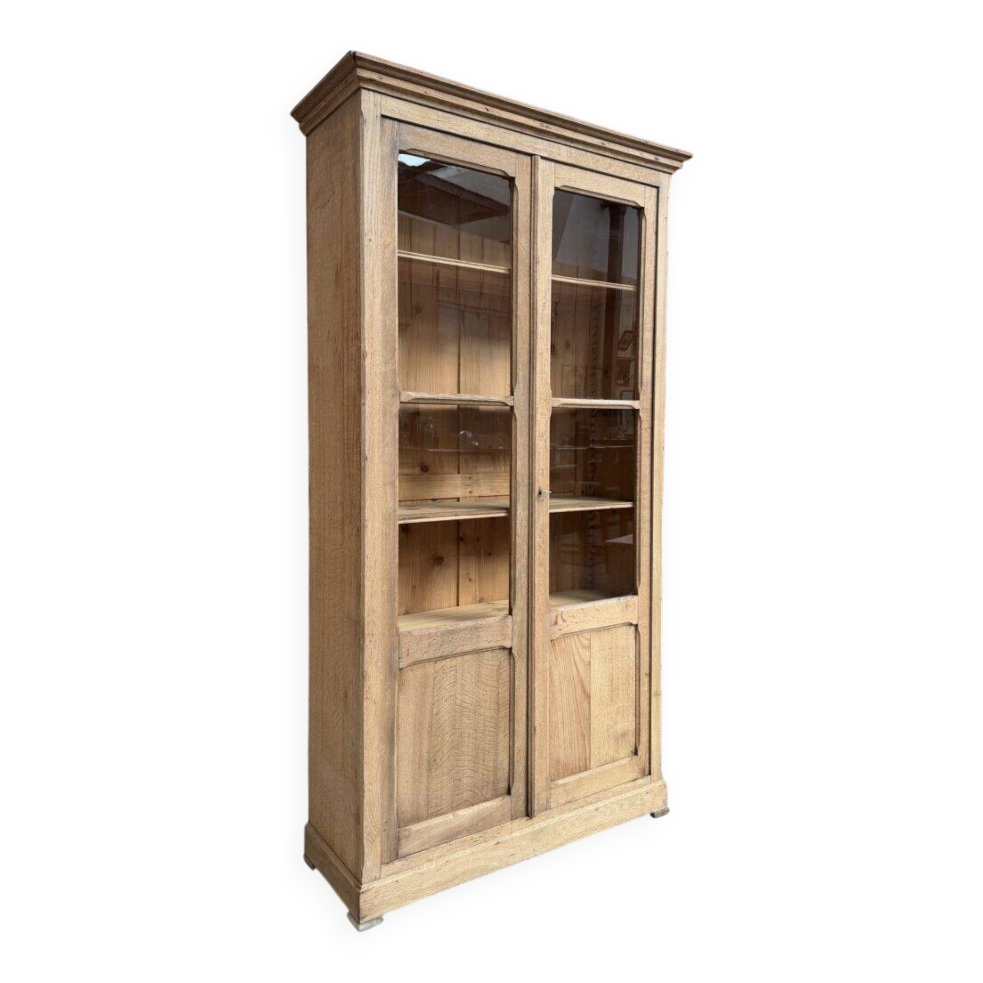 Vitrine en chêne début XXème