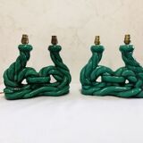 Candle holders, ceramic lamp Vallauris