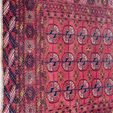 Old Turkmen bukhara handmade handmade wool rug 120x164 cm