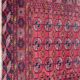 Old Turkmen bukhara handmade handmade wool rug 120x164 cm
