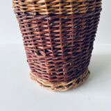 Vintage bottle with wicker