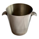 Silver metal champagne bucket