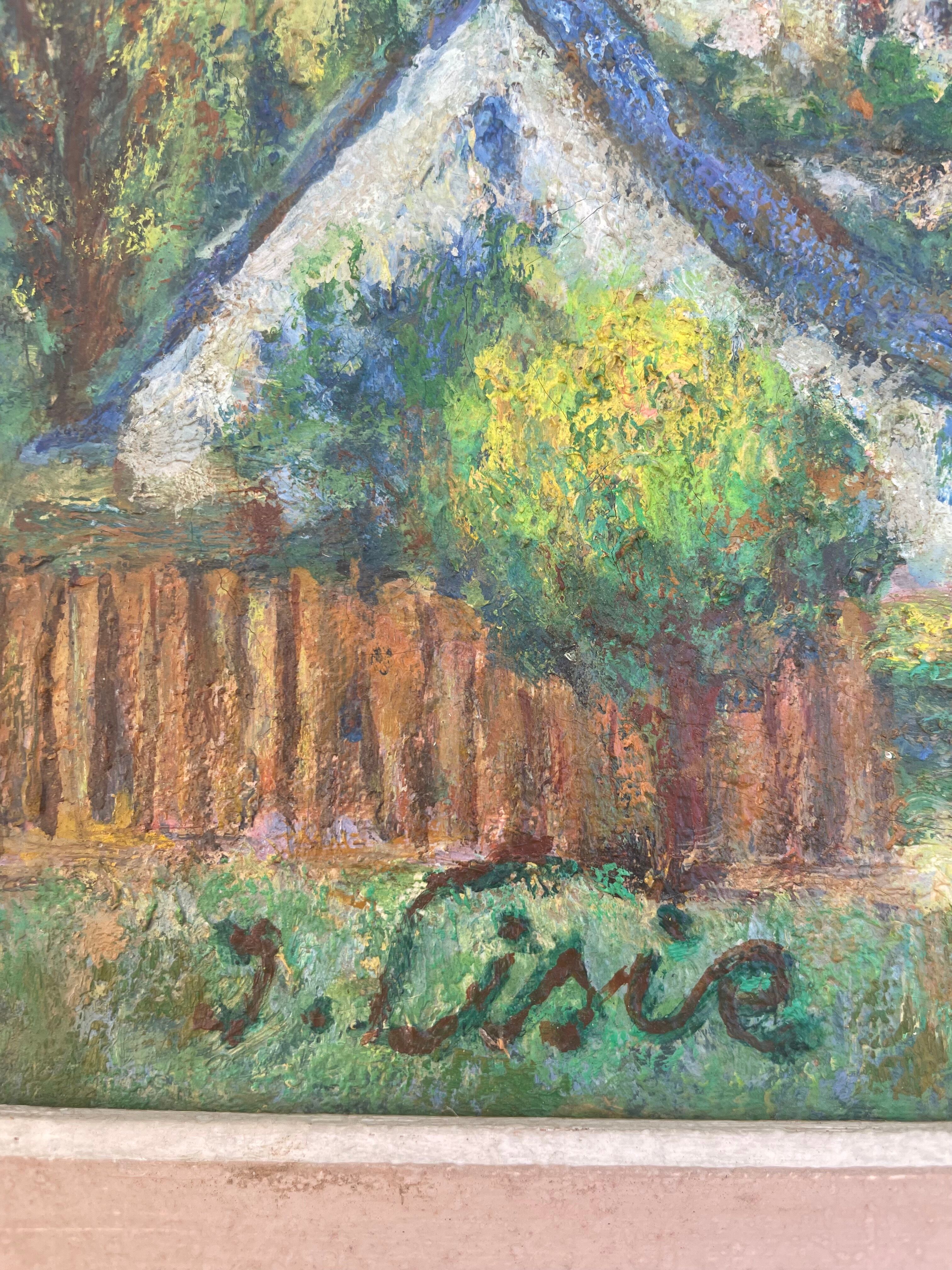 Painting painting landscape Isaac List XXth