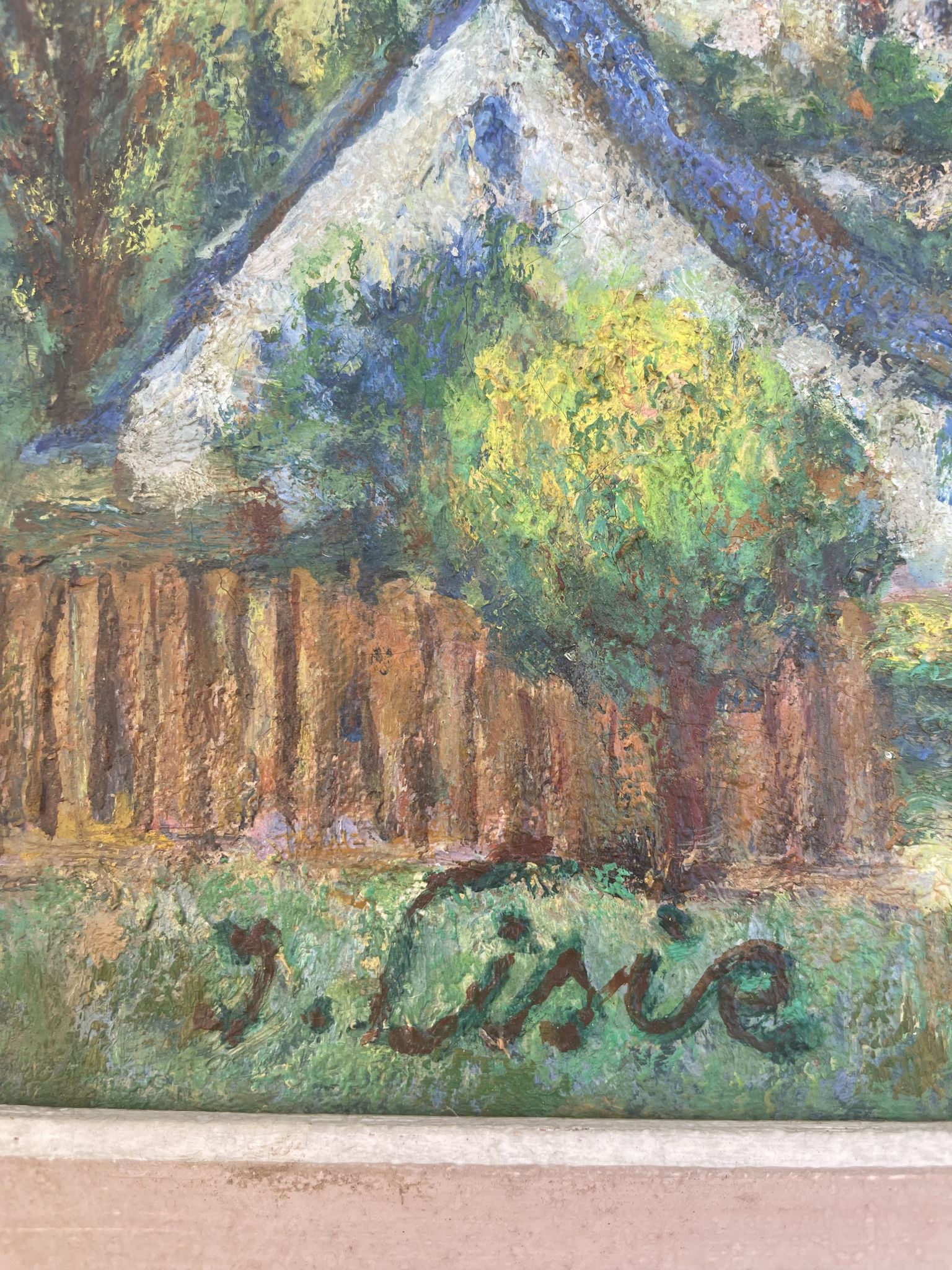 Tableau peinture paysage Isaac Liste XXe