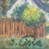 Tableau peinture paysage Isaac Liste XXe