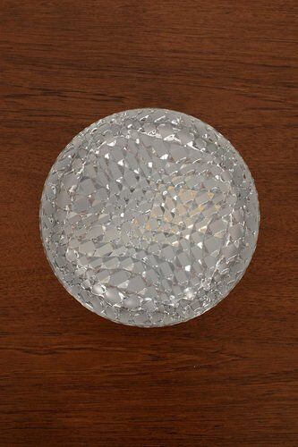 Lampe de plafond vintage en verre géométrique