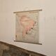 Old geography map / school map South America North America