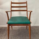 Scandinavian armchair from the 60s in solid beech
