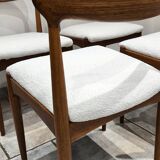 4 vintage Scandinavian teak chairs by Johannes Andersen 1960