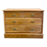 Vintage wooden chest of drawers – 4 drawers – Authentic charm