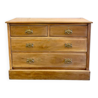 Vintage wooden chest of drawers – 4 drawers – Authentic charm
