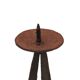 Large brutalist wrought iron candle holder, 1950s