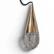 3 x Vintage pendant cone lamps from Kaiser Leuchten / 1970s