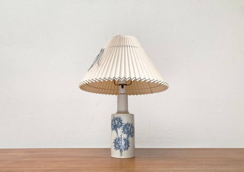 Danish royal table lamp from the mid-century by Kai Lange for Fog & Morup and Royal Copenhagen, 1960s.