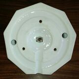 Ceiling light globe art deco porcelain Limoges support
