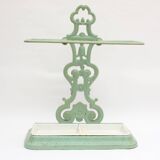 Enameled cast iron umbrella stand and basin, 19th century