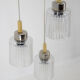 Mid century adjustable glass suspension by Pokrok Zilina, 1970s