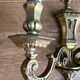 2 antique bronze wall sconces – Louis XVI style – 2 light arms