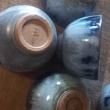 Earthen cider bowls x6