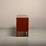 Alf Svensson Norrland Sideboard in Teak and Rattan for Bjästa Möbelfabrik