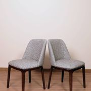 Ensemble de 6 chaises de salle à manger couleur sucre brun granola