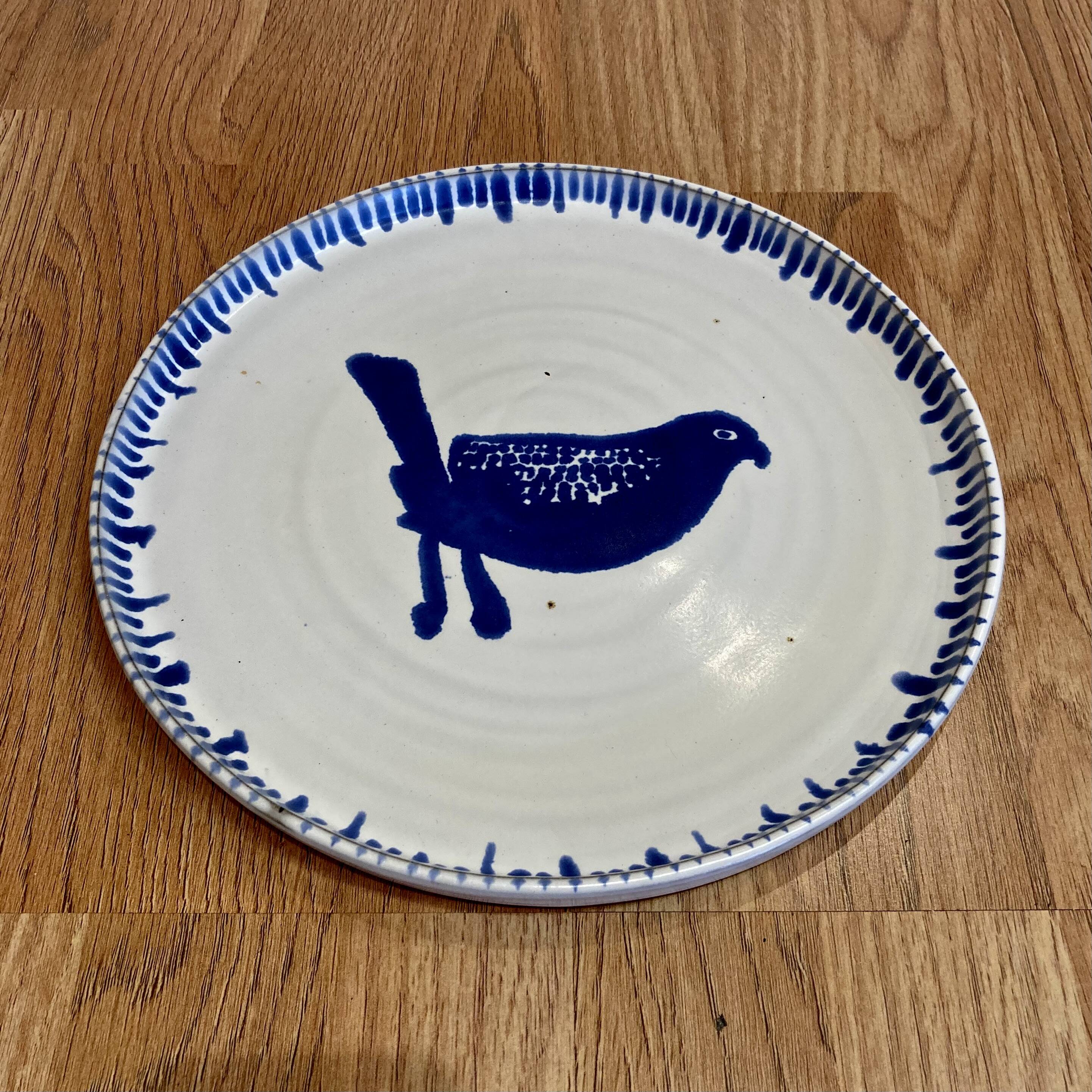 Set of 6 completely handmade plates.