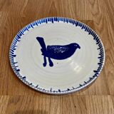 Set of 6 completely handmade plates.