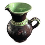 Petit pichet perlée brun et céladon