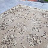 Oushak Vintage Floral Handmade Rug sku882