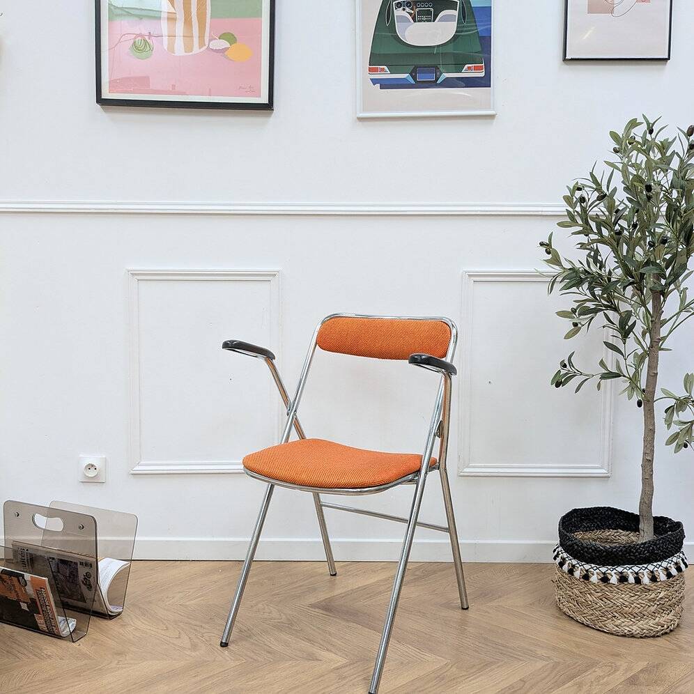 Chaise pliable vintage