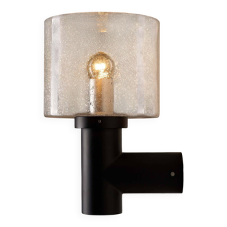 Glashütte Limburg conical bubble glass outdoor sconce