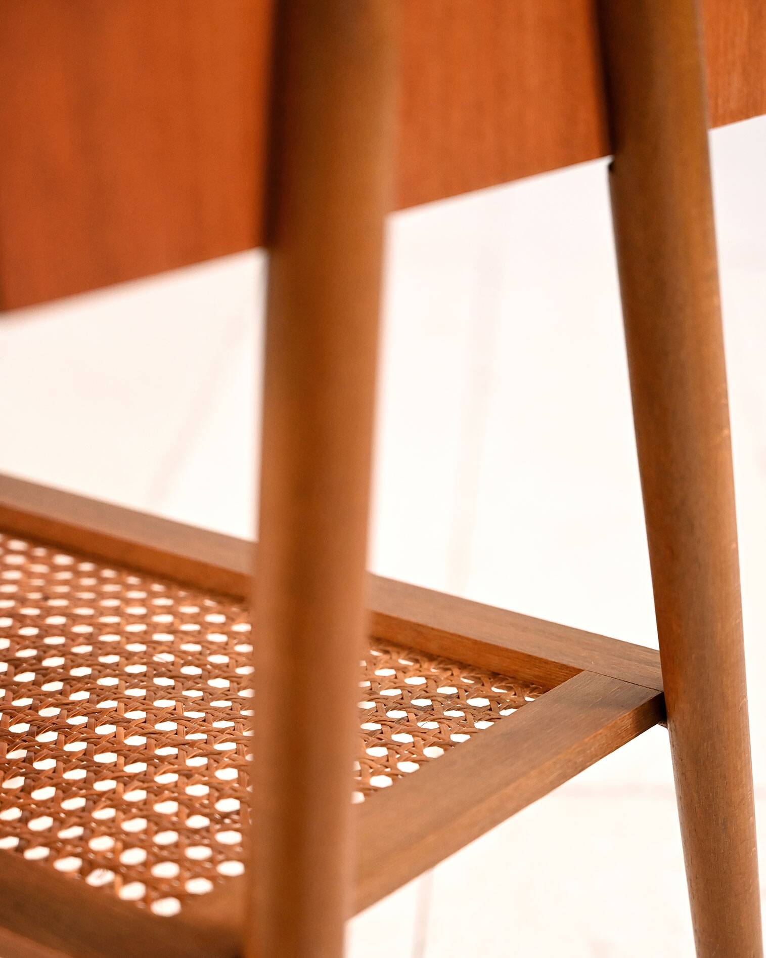 1950s Scandinavian teak bedside table