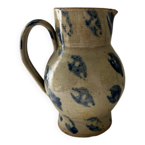 Pichet décor taches - bleues