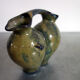 2 vintage glazed ceramic vases, Greece