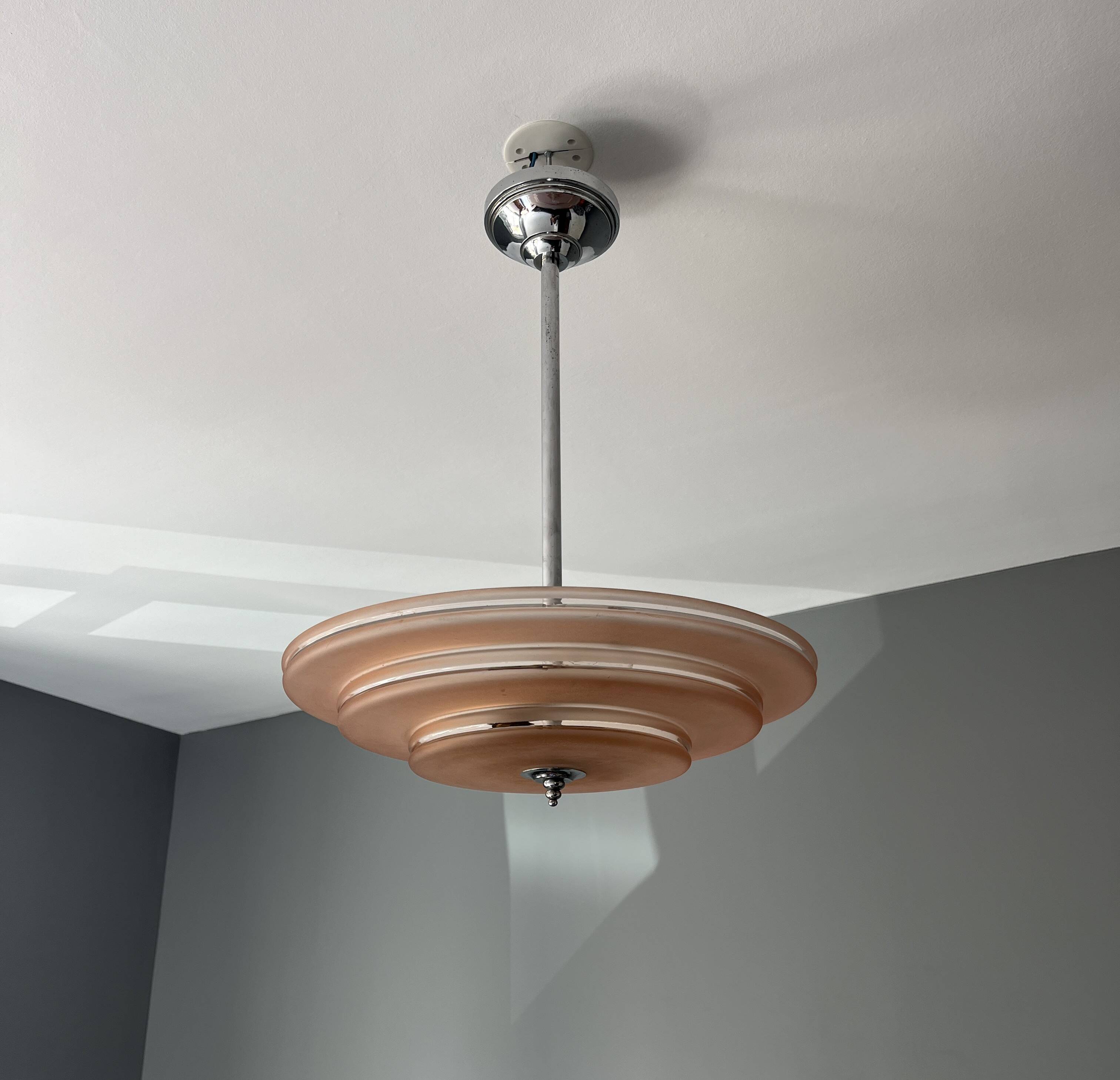 Vintage Art Deco ceiling light (1930)