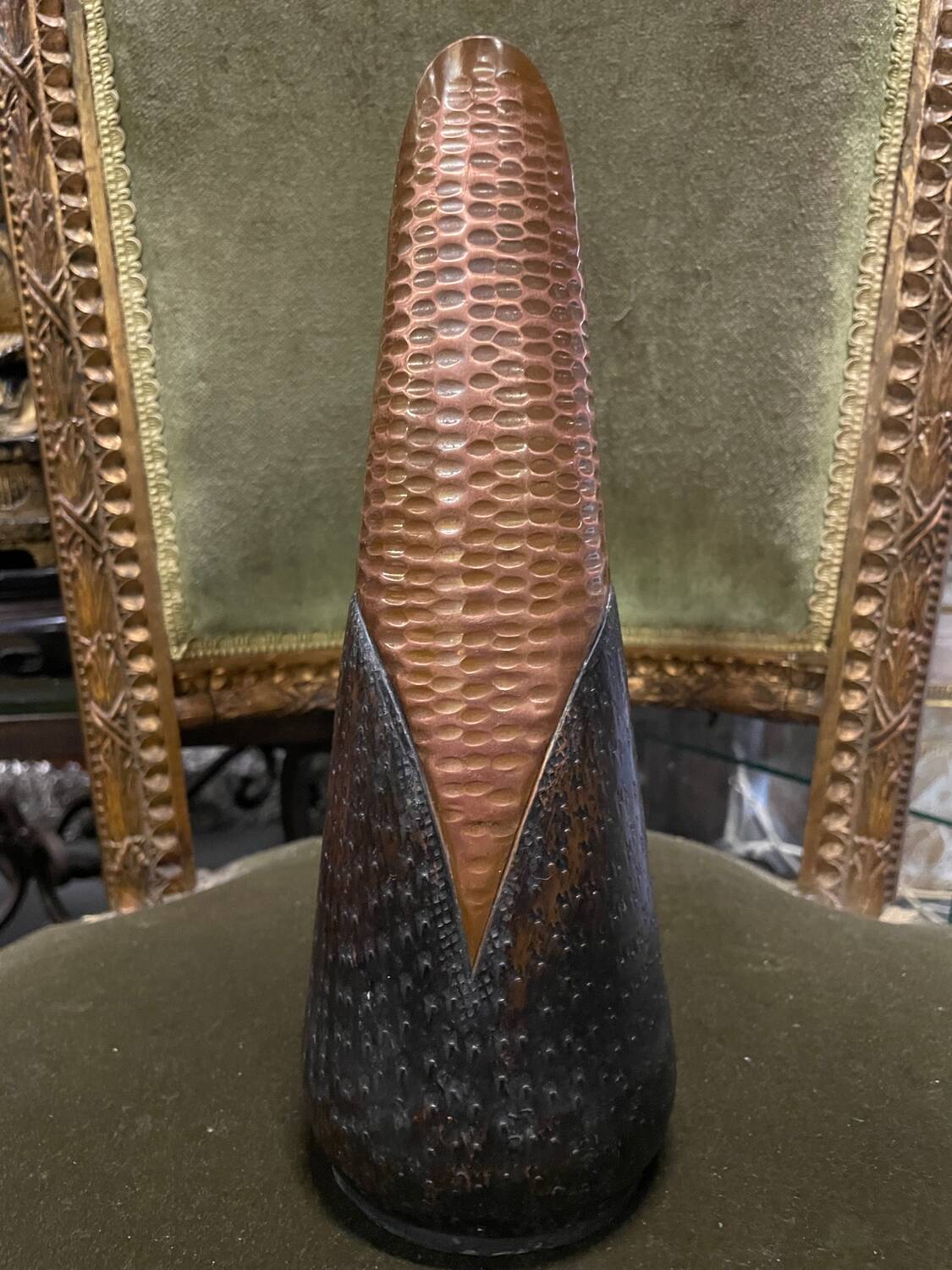 Pichet cuivre & bois