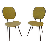 Pair of French dining chairs from the 1950s.