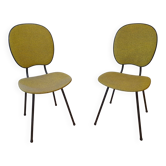 Pair of French dining chairs from the 1950s.
