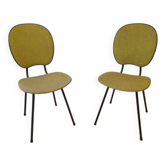 Pair of French dining chairs from the 1950s.
