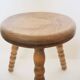 Tabouret en bois vintage