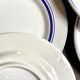 Lot de 6 assiettes à dessert en faïence italienne