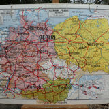 Carte scolaire ancienne n°27 de l'Allemagne-Pologne-Autriche - Armand Colin